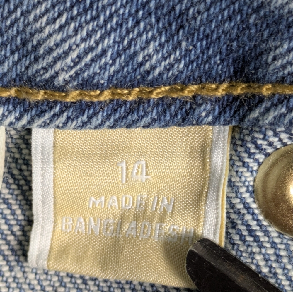 Michael Kors Women's Selma Flare High Rise Blue Jeans Slim Through Hip Sz 14 - Picture 12 of 15